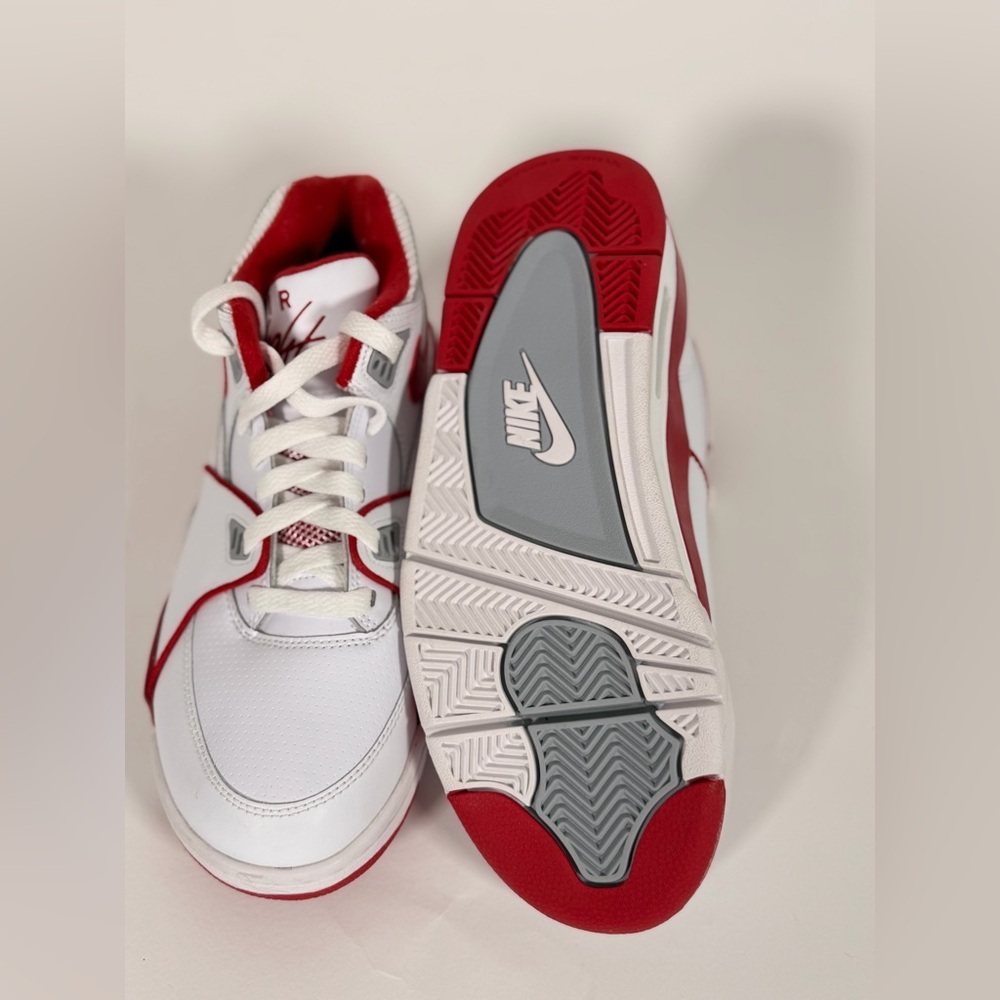 NWOB New (Youth) Nike Air Flight 89 'White Wolf Gray' HF0406-101 - Picture 3 of 7